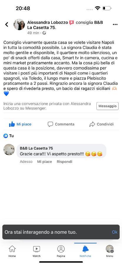 La Casetta 75 Napoli Exterior foto